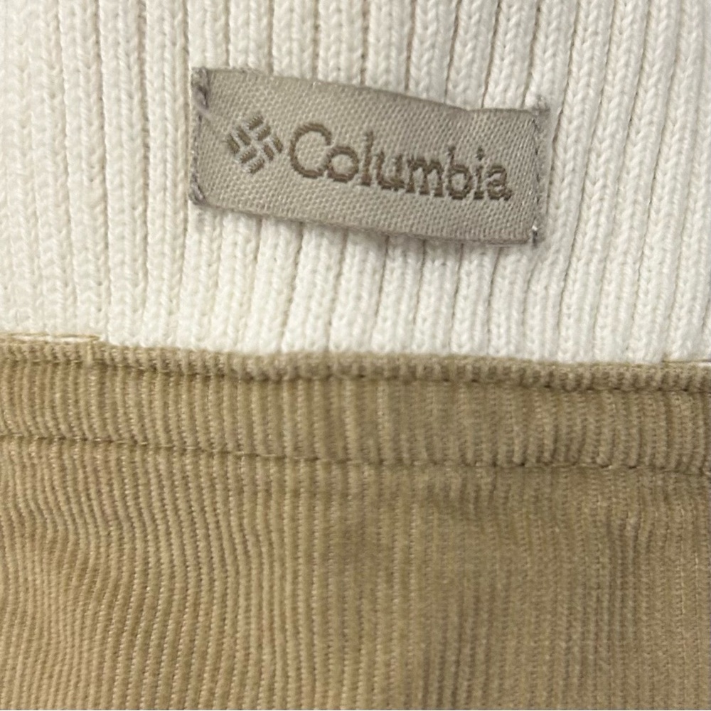 Columbia Y2K Ribbed Long Sleeve V Neck with Corduroy Accents.   Size:M   Vintage - Picture 3 of 6
